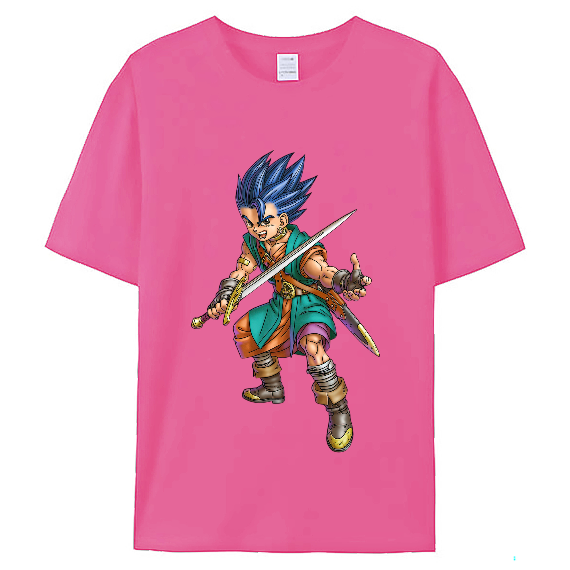（画像用） ドラゴンクエスト Doragon Kuesuto Dragon Quest レディースカジュアルプリントTシャツ（綿100％）